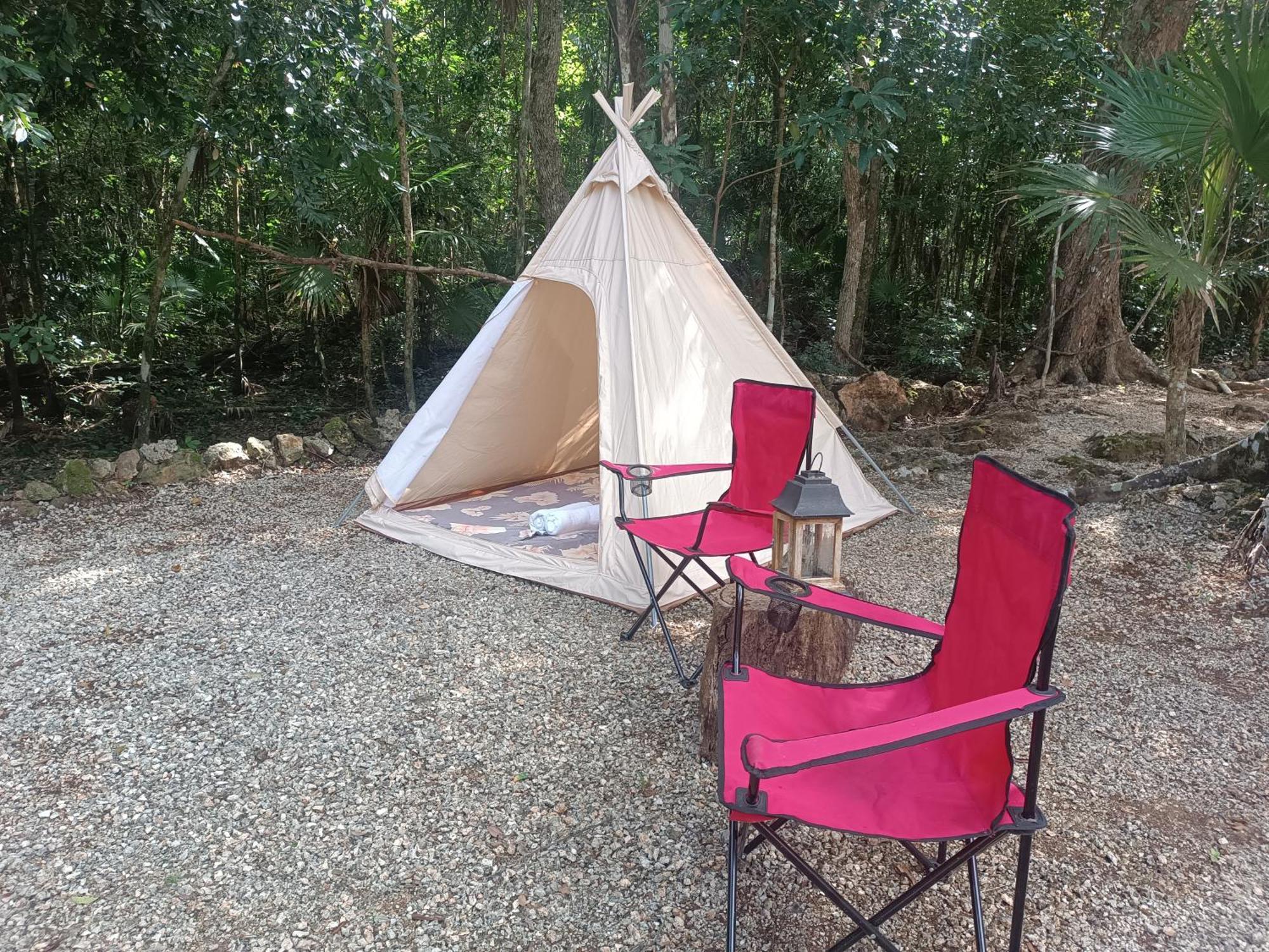 Cheel Lodge & Camping Puerto Morelos Exteriér fotografie