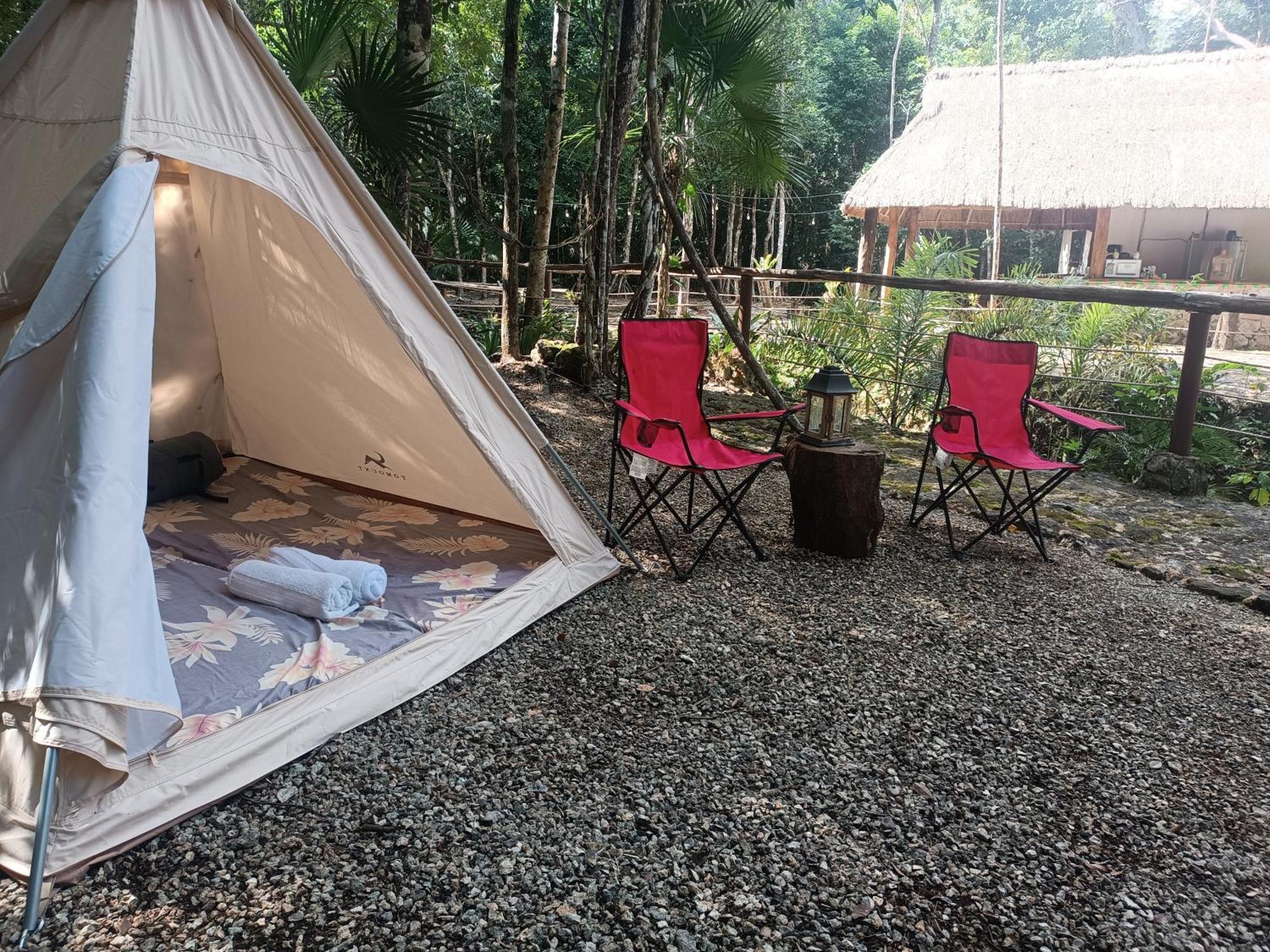 Cheel Lodge & Camping Puerto Morelos Exteriér fotografie