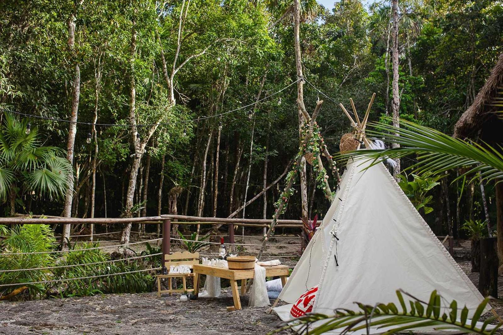 Cheel Lodge & Camping Puerto Morelos Exteriér fotografie