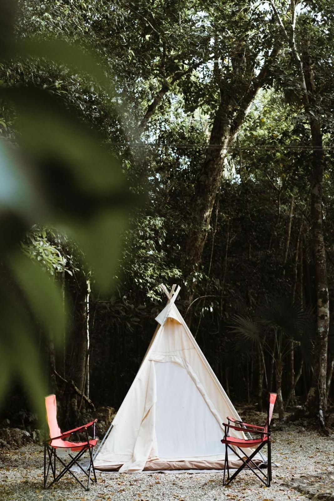 Cheel Lodge & Camping Puerto Morelos Exteriér fotografie