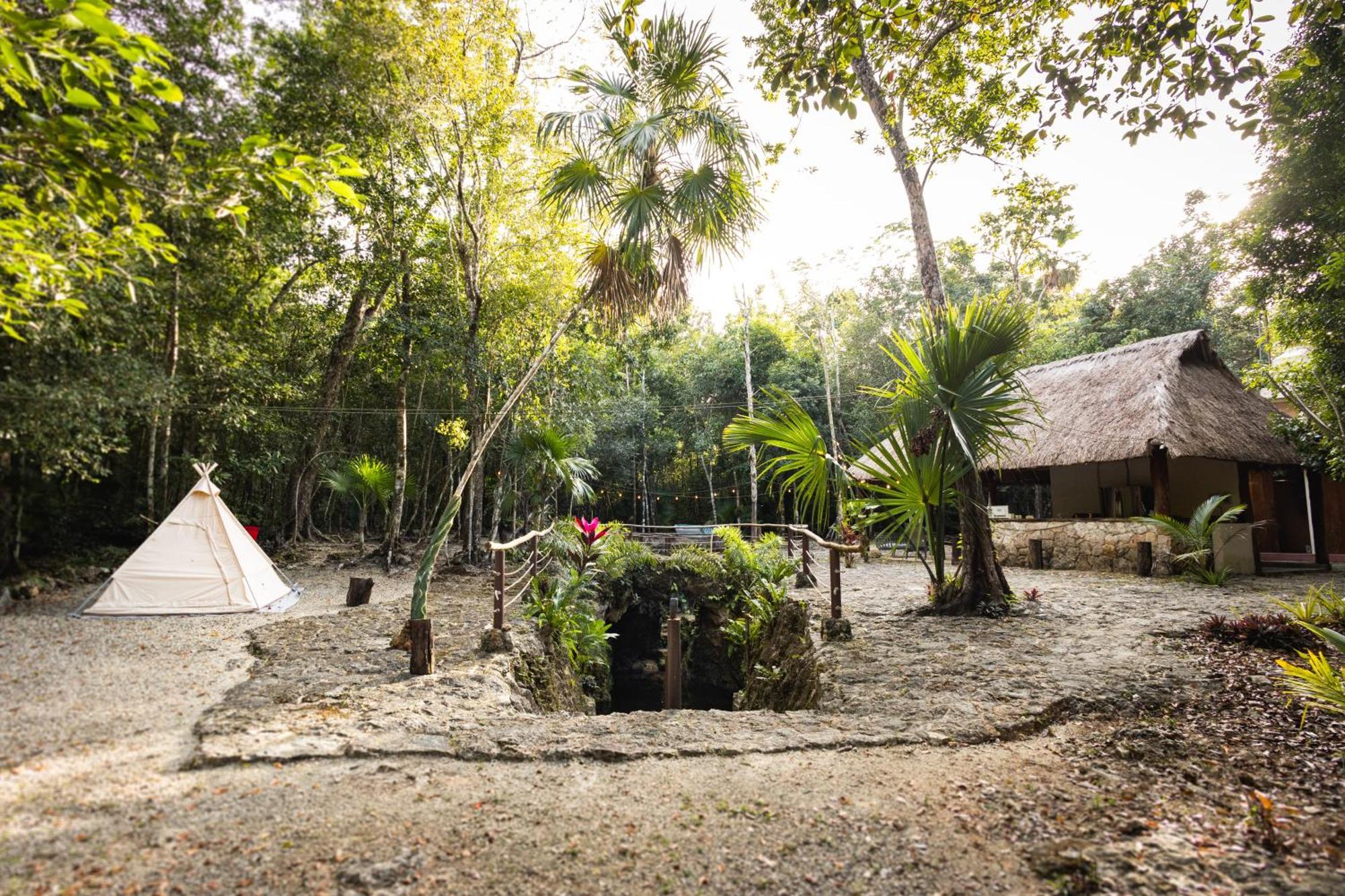 Cheel Lodge & Camping Puerto Morelos Exteriér fotografie