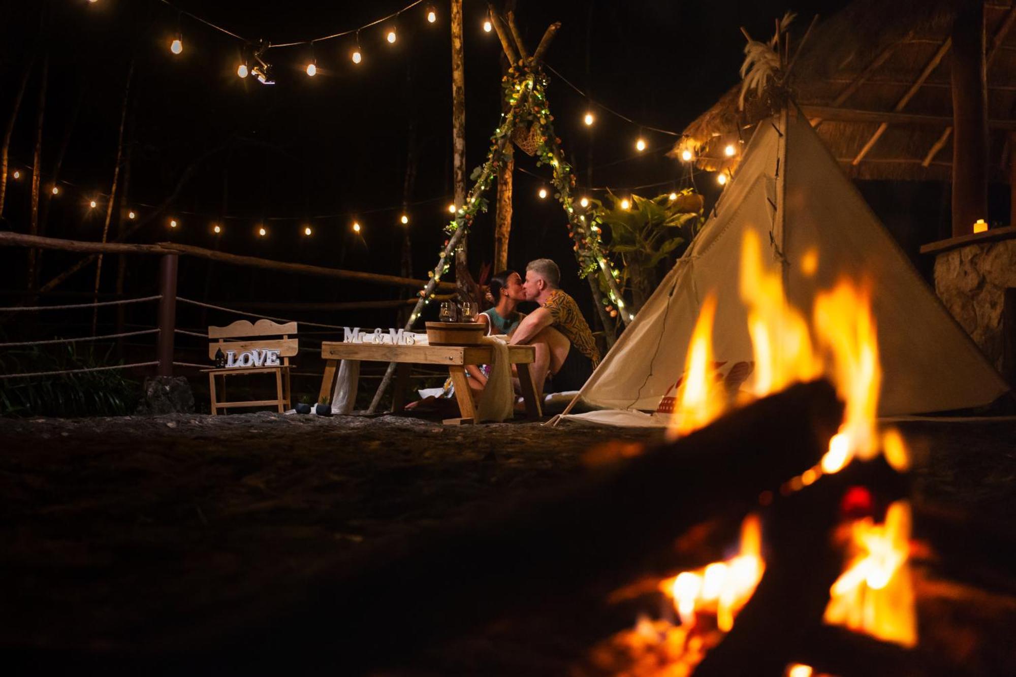Cheel Lodge & Camping Puerto Morelos Exteriér fotografie